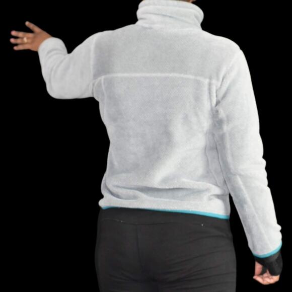 Patagonia ReTool Snap T Grey Pullover Fleece Turquoise Style 25442 Size Small - Picture 2 of 12